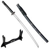 Katana Ornamentale Giapponese Ultimo Samurai Esposizione Cosplay Arredamento con Stand in Legno 104 cm