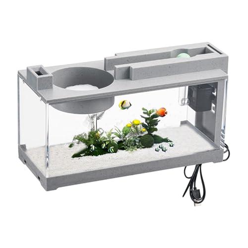 Acquario Da Scrivania 16 Litri Con Pompa ‘acqua Silenzioso