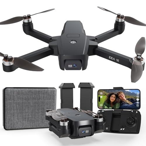 Drone con Telecamera 4K, Motore Brushless Resistenza al Vento