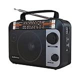 Audiocrazy Radio Portatile AM/FM/SW1-2 Multibanda Radio con Batteria Ricaricabile da 1800 mAh