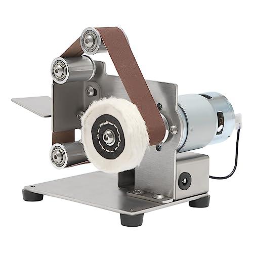 Mini Belt Sander Grinder Smerigliatrice Kit mini levigatrice Per Affilacoltelli Elettrici a Nastro a 7 Velocità 150W