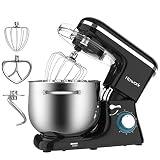 HOWORK Impastatrice Planetaria 1500W 8Litri 6 Velocità Robot da Cucina con uncino impastatore e mescolatore in alluminio