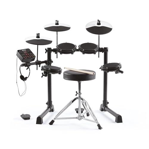 Alesis Debut Kit – Batteria Elettronica per Bambini con 4 pad Elettronici in Mesh, 120 Suoni, Lezioni, Cuffie, Sgabello, Bacchette e Chiave Hardware