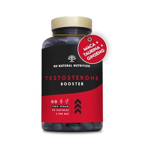 Testosterone Uomo. Maca, Taurina, Fieno Greco, Ginseng, Zinco e B6