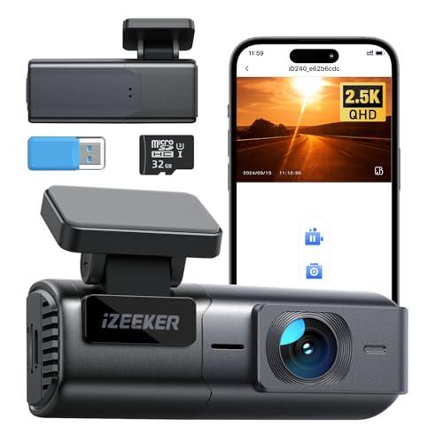 iZEEKER 2.5K Dash Cam WiFi Dash Camera per auto