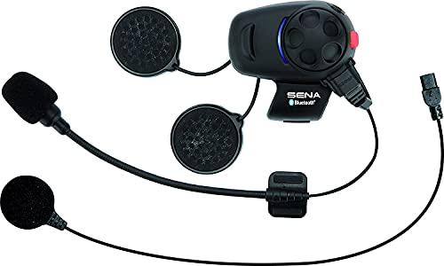 Sena SMH5-UNIV Auricolare e Interfono Bluetooth per Scooter e Motocicli con Kit Microfono Universale, Confezione Singola, Nero, 1 pezzo