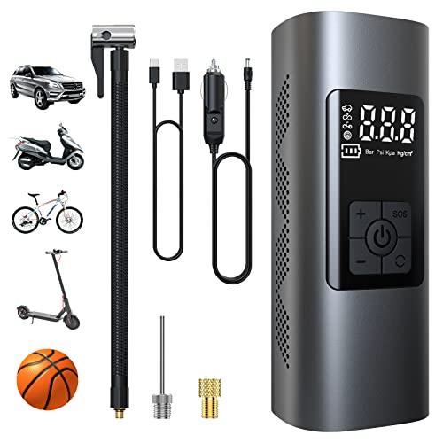 Wistrue 6000mAh Mini Compressore Aria Portatile 150PSI Gonfiatore Elettrico