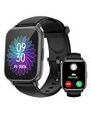 RUIMEN Smartwatch Uomo Donna Chiamate Bluetooth Orologio Contapassi Android iOS Compatibile Fitness Watch Sportive Cardiofrequenzimetro da polso Saturimetro Impermeabile IP68 Notif