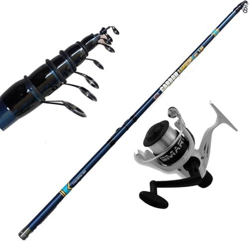 Bolognese Metri 7 Con Mulinello Kit Offerta Canna Pesca Mare Galleggiante Lago