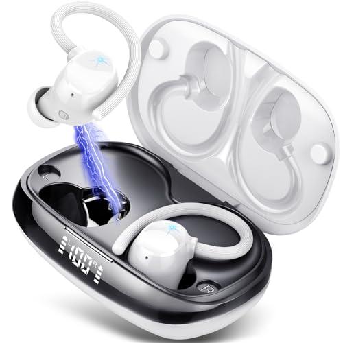 Cuffie Bluetooth 5.3 Sport con Archetto, Auricolari Wireless HiFi Stereo con HD Mic Chiamata Cancellazione Rumore
