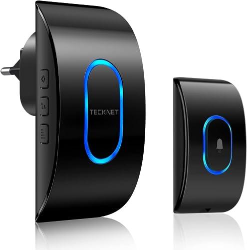 TECKNET Campanello Senza Fili da Esterno, IP65 Impermeabile
