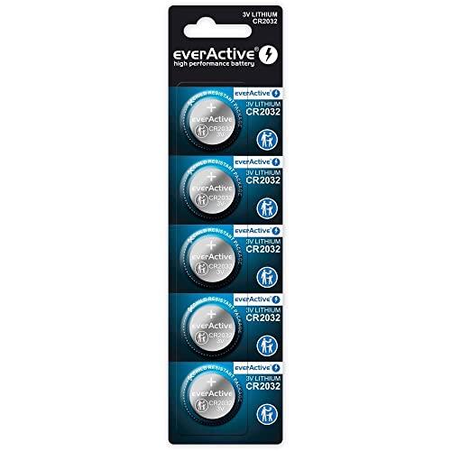 everActive CR2032 3 V, 5 batterie al litio a bottone