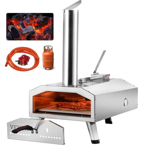 VEVOR Forno per Pizza Portatile Doppio Combustibile 30,48 cm