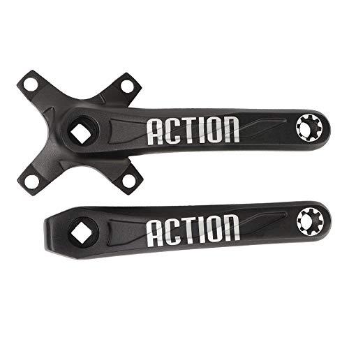 Guarnitura Quadrata da 170 mm per Mountain Bike, 2 Pezzi Braccio per Manovella Bicicletta,Bullone per Corona Rotonda,Manovelle in Lega di Alluminio per Riparazione di Biciclette e