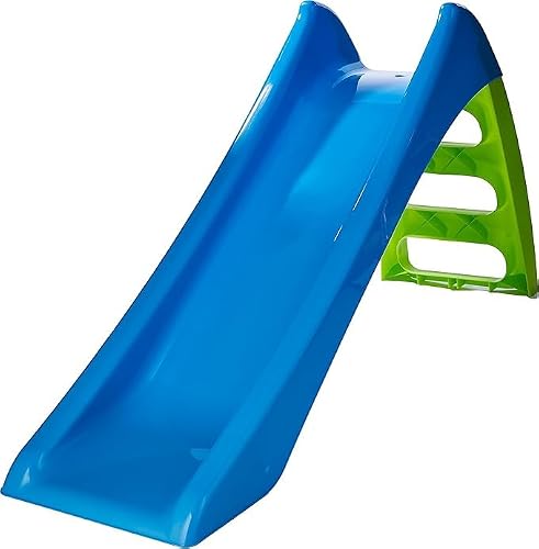 Scivolo da esterno verde e azzurro