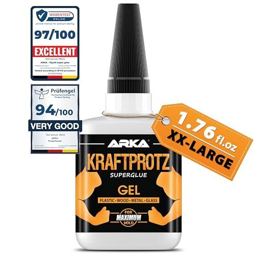 50 g di colla istantanea extra forte | Con punta anti-asciugatura inclusa | KRAFTPROTZ | Colla super densa