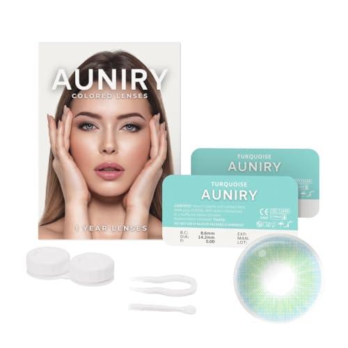 AUNIRY Lenti a Contatto Colorate Azzure Verdi Naturali “TURQUOISE”