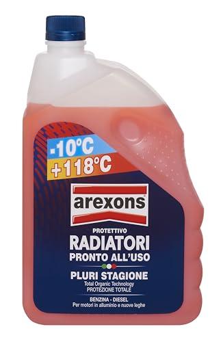 AREXONS Protettivo Radiatori Pluri-Stagione, Protezione Antiebollizione Estiva per Motori Moderni, Efficace Fino a +118°C, Adatto a Rabbocchi e Miscelazioni, 2L