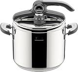 Lagostina Novia Vitamin Lagoeasy'UP Pentola a Pressione 7 L in Acciaio Inox 18/10 Ø 22 cm