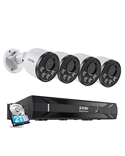 ZOSI 4MP Kit Videosorveglianza PoE Esterno