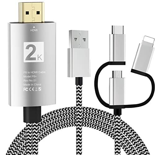 Ozvavzk Cavo Phone a HDMI 3 in 1 Adattatore Multiporta