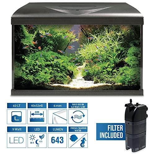 Amtra Acquario System Tank V2 – Acquario completo in vetro 60 Litri