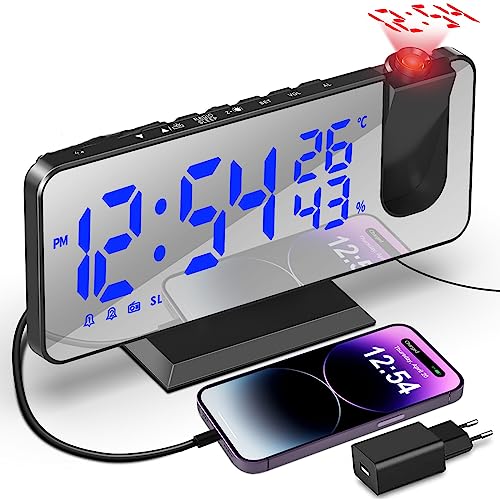TAKRINK Sveglia con Proiettore e Radio