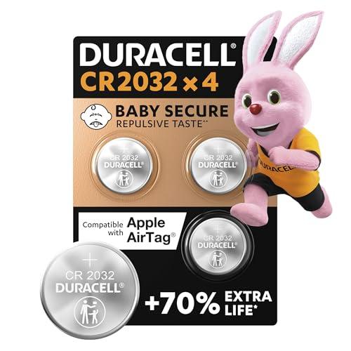Batterie a moneta al litio 3V Duracell CR2032 (4 pz.)