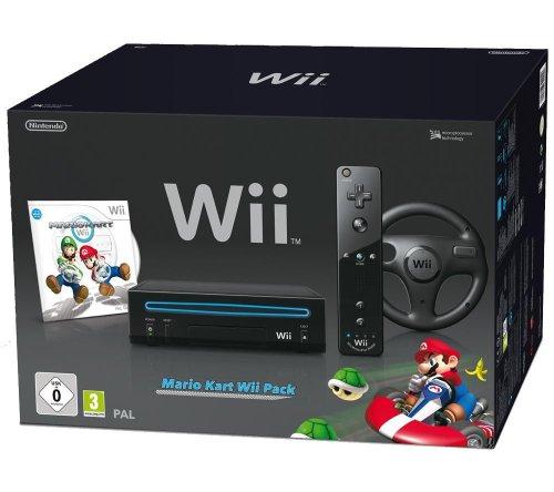 Nintendo Wii – Console Mario Kart Pack, Nera (Black)