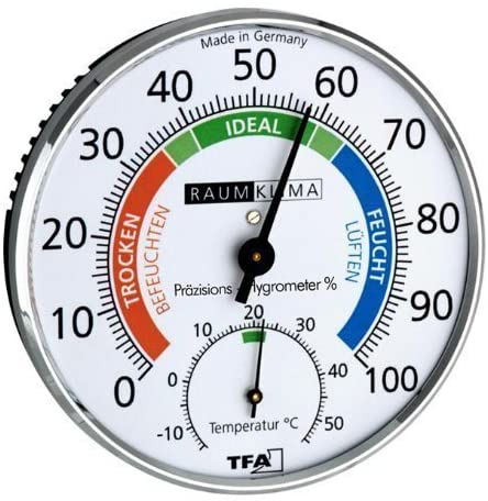 TFA Dostmann Termometro Igrometro, Termoigrometro analogico, Clima Interno Ambiente, 45.2045.02, per Interni ed Esterni, Temperatura e umidità con Zo | Leroy Merlin